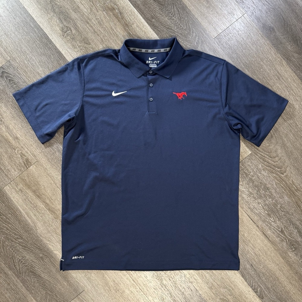 Nike Golf Dri-FIT SMU Men XL Gray Lightweight Moisture Wicking Golf Shirt
